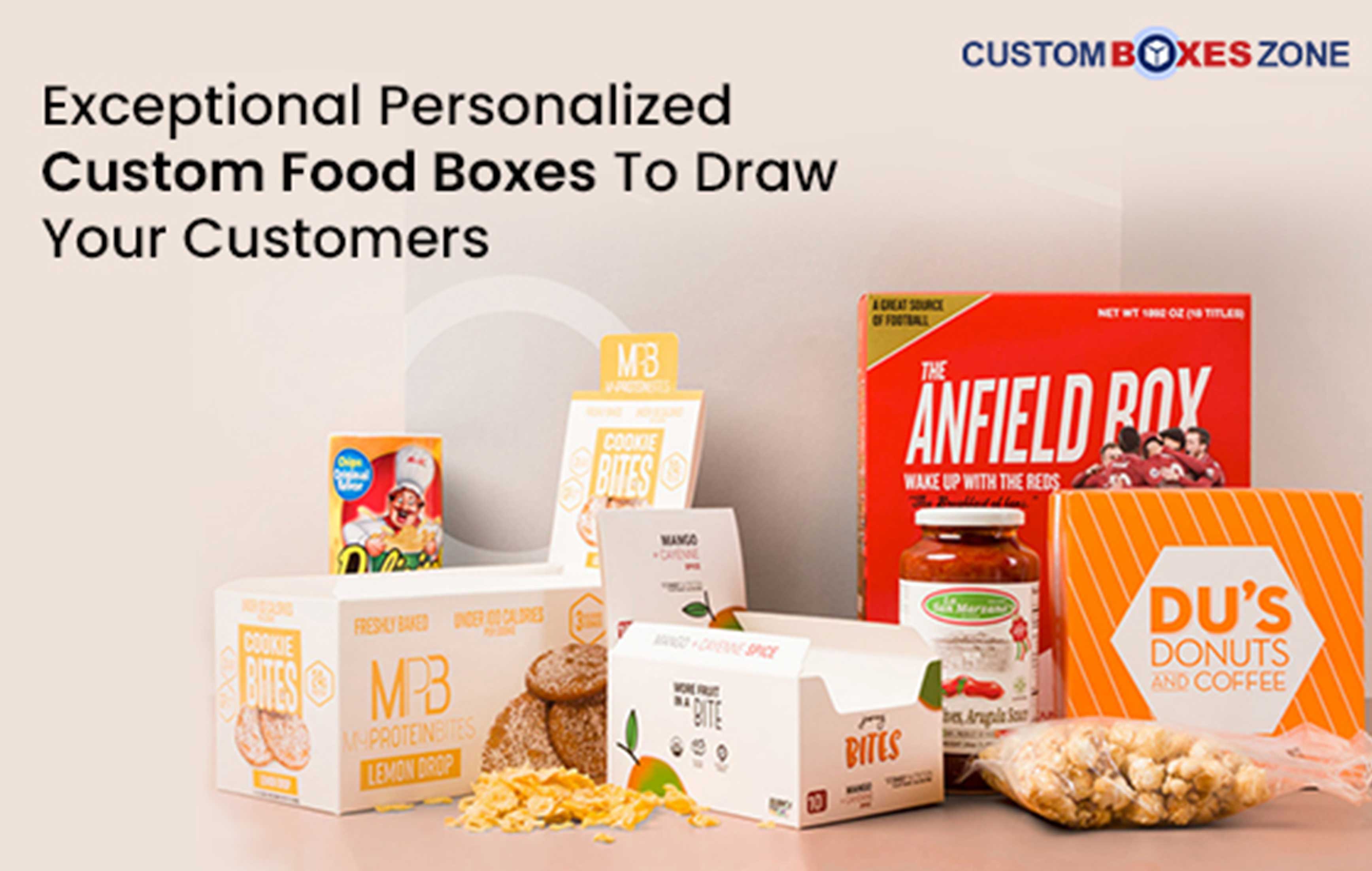 Exceptional Personalized Custom Food Boxes To Draw Your Customers