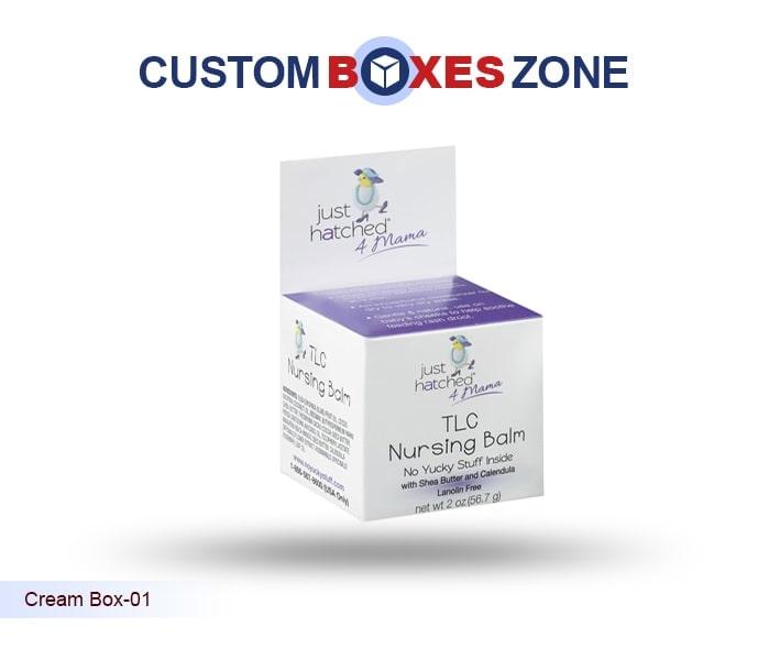 Custom Cardboard Printed Cosmetic Cream Boxes With Logo Wholesale Packaging Boxes