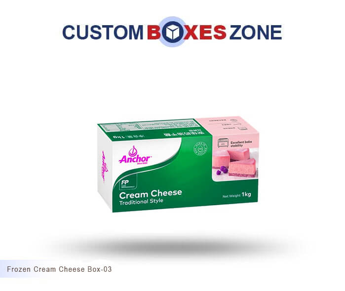 Custom Printed Frozen Cream Cheese Packaging Boxes Wholesale