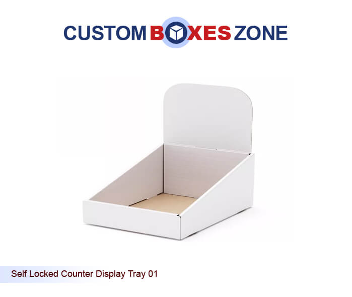 Fold & Assemble (Custom Self Locked Counter Display Tray Boxes)