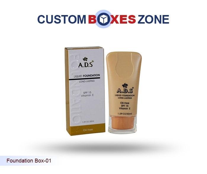 Custom Printed Embossed Foundation Boxes