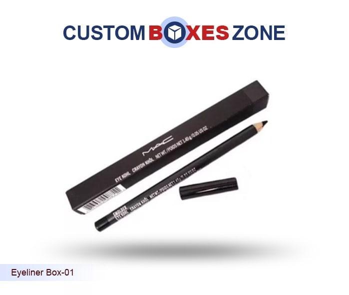 Custom Printed Cosmetic Eyeliner Boxes With Logo
