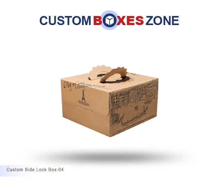 Custom Printed Side Lock Packaging Boxes Wholesale