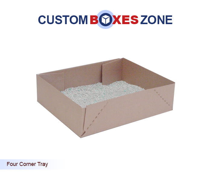 Rectangular (Four Corner Custom Tray Boxes )