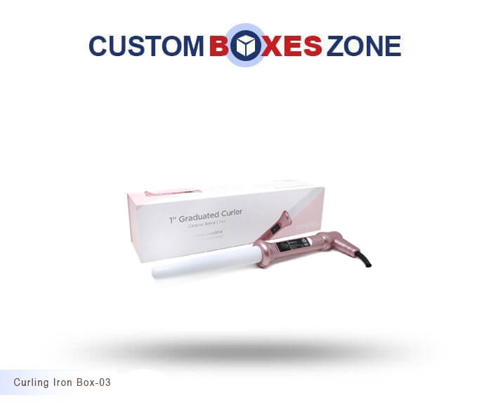 Custom Printed Curling Iron Packaging Boxes Wholesale