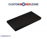 Custom Cardboard Invitation Black Boxes