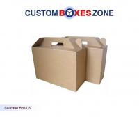 Custom Suitcase Kraft Boxes Cardboard