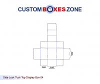 Custom Side Lock Display Paper Box Template