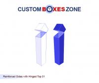 Reinforced Sides with Hinged Top A Product Related To Custom Double Wall Display Lid Boxes