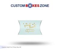 Custom Printed Gold Foil Pillow Packaging Wholesale