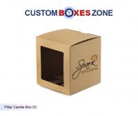 Custom Pillar Candle Kraft Boxes For Candle Packaging