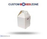 Custom Printed White Kraft Packaging Boxes Wholesale A Product Related To Custom Kraft Shipping Boxes