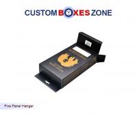 Custom Printed 5 Panel Hanger Boxes with Logo A Product Related To Reinforced Sides with Hinged Top
