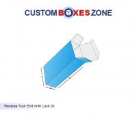 Reverse End Tuck Custom Boxes With Lock