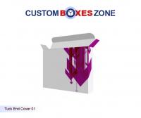 Custom Tuck End Cover Boxes A Product Related To Auto Bottom with Display Lid 