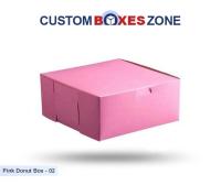 custom pink donut boxes