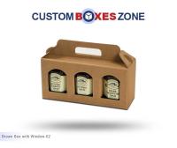 Brown Boxes with Window Wholesale