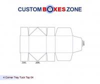 Wholesale Custom Printed 4 Corner Tray Tuck Top Boxes