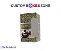 Custom Printed Pillar Candle Boxes With Clear Window Packaging