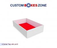 Four Corner Tray with LID A Product Related To Prism Shaped Box