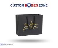 Custom Printed Black Paper Bags Wholesale A Product Related To Custom Earring Boxes
