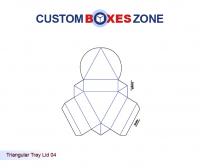 Wholesale Custom Printed Triangular Tray Lid Boxes