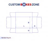 Custom Roll End Tray Boxes Template