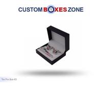 Custom Printed Tie Pin Packaging Boxes