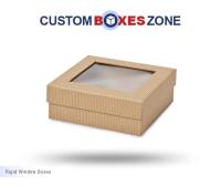 Custom Printed Rigid Window Packaging Boxes Wholesale A Product Related To Die Cut Rigid Boxes