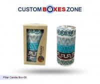 Custom Pillar Candle Paper Box Packaging