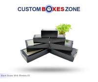 Black Packaging Boxes with Window Wholesale