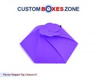 flower shaped top closure boxes A Product Related To Gable Bag Auto Bottom