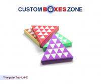 Triangular Tray Lid Boxes A Product Related To Roll End with LID