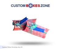 Custom Printed Pillow Christmas Boxes Wholesale