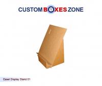 Custom Easel Display Stand Boxes A Product Related To Bag Shaped Auto Bottom