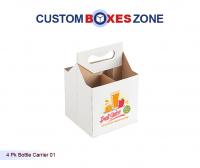 4 Pk Bottle Carrier Box Packaging A Product Related To Custom 1-2-3 Bottom Boxes