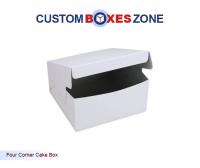 Four Corner Custom Cake Boxes A Product Related To Box with Hanging and Locking Tabs