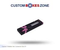 Custom Printed Foldable Hair Extension Packaging Boxes Wholesale A Product Related To Custom Cleanser Boxes