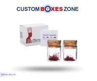 Printed Saffron Packaging Boxes Wholesale