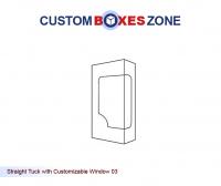 Custom Printed Wholesale Straight Tuck End Boxes with Customizeable Window 