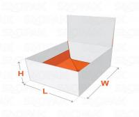 Cardboard Auto Bottom Boxes with Display LID Template