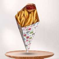 French Fries Cone Holders A Product Related To Ice Cream Cone Sleeve