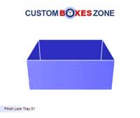 Custom Pinch Lock Tray Boxes A Product Related To Roll End with LID