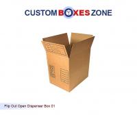 Flip Out Open Dispenser Box A Product Related To Custom Straight Tuck End Boxes