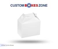 Custom White Carrier Packaging Boxes Wholesale