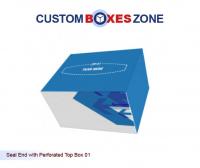 Seal End Boxes with Perforated Top A Product Related To Custom Double Wall Tuck Top Boxes