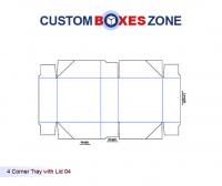 Customized Four Corner Tray with LID Boxes