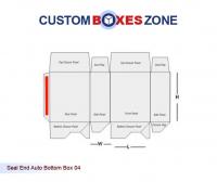 Seal End Auto Bottom Packaging Box Template
