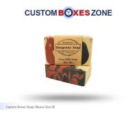 Custom Printed Brown Soap Sleeve Packaging Boxes