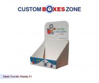 Custom Easel Counter Display Boxes A Product Related To 4 Corner Tray with Lid